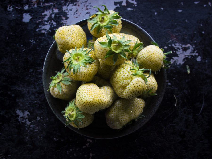 Pickled Green Strawberries