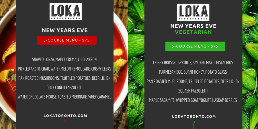 New Year’s Eve Greatest Hits Menu